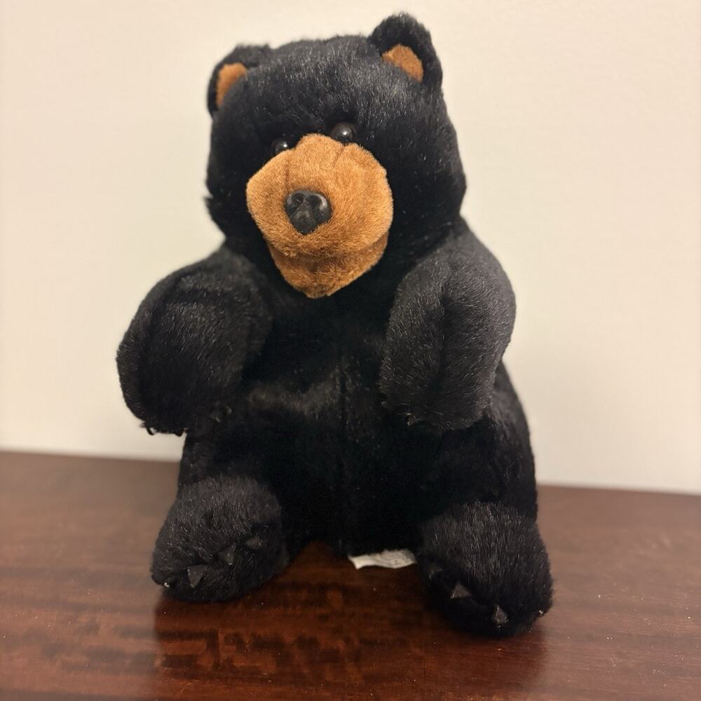Black Bear Full Body Hand Puppet Plush Stuffed Animal RBI Ron Banafato Plush